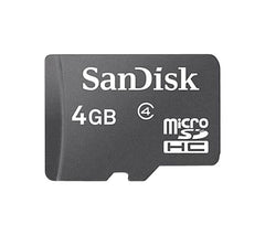 SDSDQ-4096-J - SanDisk - 4GB Class 2 microSDHC Flash Memory Card