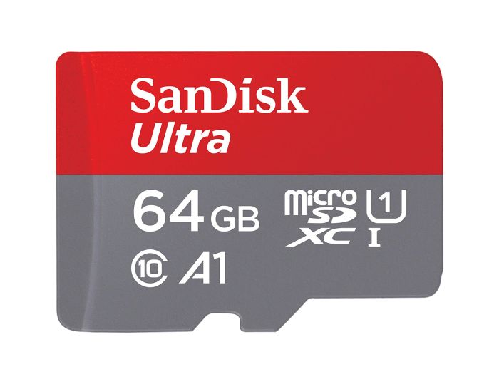 SDSQUA4-064G-AN6MA - SanDisk - 64GB Ultra microSD Memory Card with SD Adapter