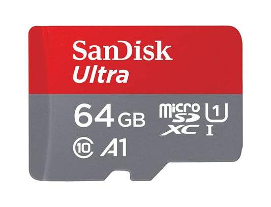 SDSQUAR-064G-AW6KF - SanDisk - 64GB Ultra microSDXC Class 10 UHS-I Memory Card