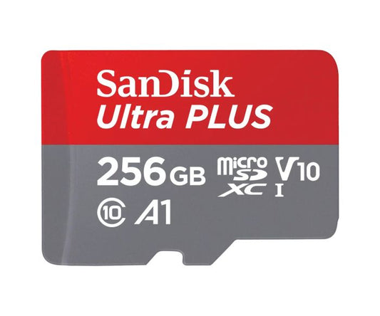 SDSQUB3-256G - SanDisk - 256GB Class 10 Ultra Plus microSD UHS-I Memory Card