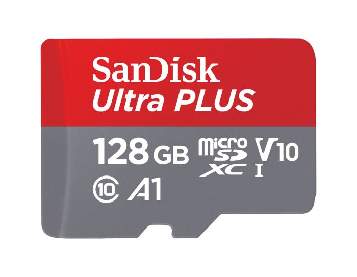 SDSQUSC-128G-GF6CA - SanDisk - 128GB Ultra PLUS microSDXC UHS-I Memory Card