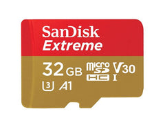 SDSQXAF-032G-GN6MN - SanDisk - 32GB Extreme 160Mb/s microSD Memory Card for Mobile Gaming