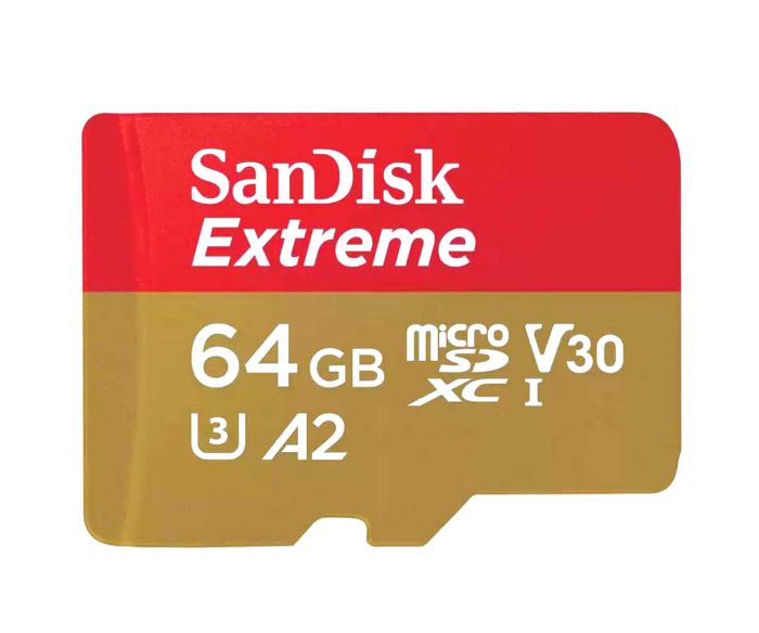 SDSQXAH-064G-GN6MA - SanDisk - 64GB Extreme microSDHC Memory Card