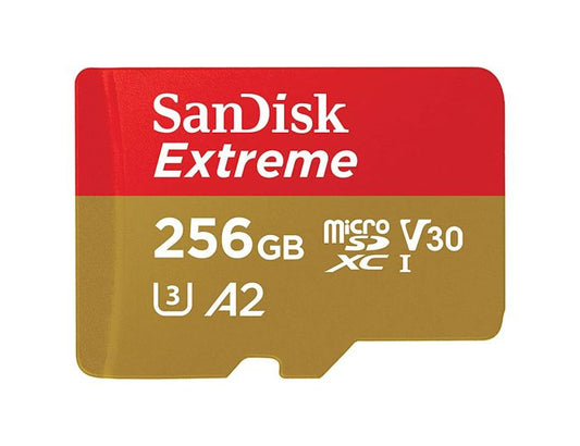 SDSQXAV-256G-GN6GN - SanDisk - 256GB Extreme microSD Memory Card for Mobile Gaming