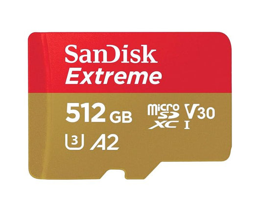 SDSQXAV-512G-GN6MA - SanDisk - 512GB Extreme microSDHC Memory Card