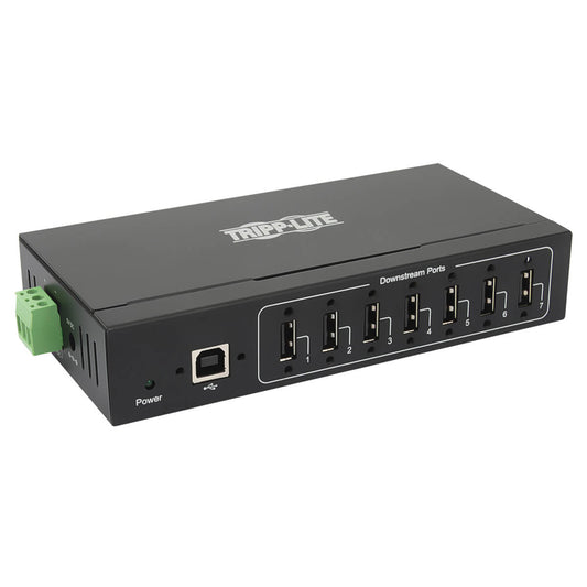 U223-007-IND-1 - Tripp Lite - interface hub USB 2.0 Type-B 480 Mbit/s Black