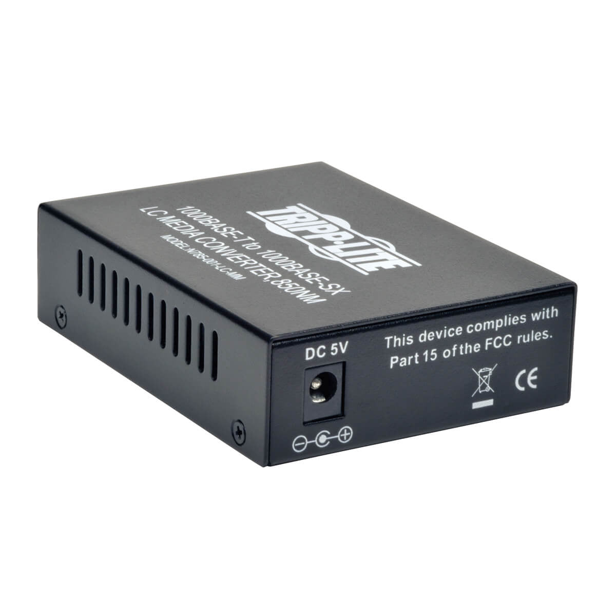 N785-001-LC-MM - Tripp Lite - network media converter 1000 Mbit/s 850 nm Multi-mode Black