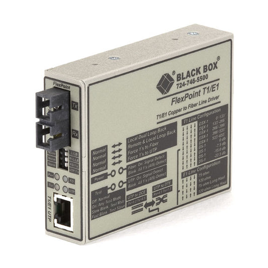 ME662A-SSC - Black Box - network media converter 0.1152 Mbit/s Single-mode