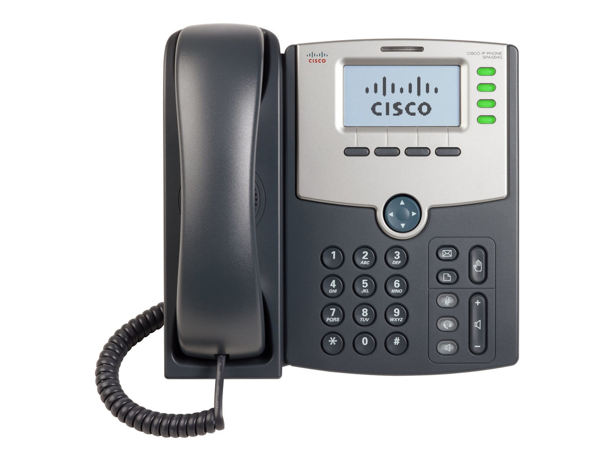 Spa504G= - Cisco - 4 Line Ip Phone With Display, Poe And Pc