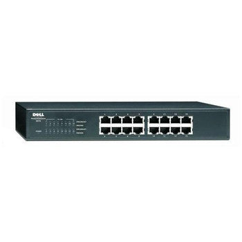 0WJ568 - DELL - PowerconNECt 2216 16-Ports 10/100Base-T Manageable Layer 2 Rack-Mountable 1U Fast Ethernet Switch