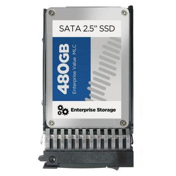 00AJ405 - Lenovo - 480GB MLC SATA 6Gbps Hot Swap Enterprise Value 2.5-inch Internal Solid State Drive (SSD) for System x3550 M5