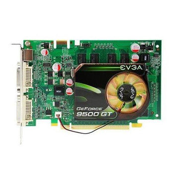 9500GT - EVGA - GeForce 9500 GT 512MB 128-Bit DDR2 PCI Express 2.0 x16 HDCP Ready/ SLI Support Video Graphics Card